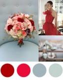 Christmas Colour Palette- Cherry Red & Blue - Polka Dot Bride
