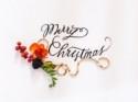 Festive Floral Christmas Calligraphy Download from Gemma Milly 