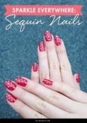 Sparkle Everywhere: Sequin Nails