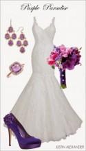 Wedding Day Look: Purple Paradise - Belle the Magazine . The Wedding Blog For The Sophisticated Bride