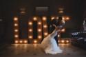 Royal Blue Vintage Glamour Wedding with Hydrangeas & Love Lights