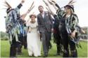 Outdoor Barn Wedding with Morris Dancers & Coral Flower Crowns