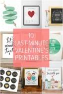 Last Minute Valentine: 10 Sweet Etsy Printables for Valentine's Day