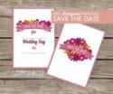 Free Download & Printable Pretty Save The Date Card by Dotty Pink