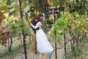 Katrina & Joshua fall florals in a vineyard wedding