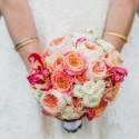 Colourful Coral Home Made Multicultural Wedding