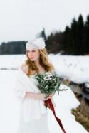 Eine Braut im Winter 