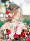 Blush Pink & Red Elegant Wedding Inspiration - Wedding Sparrow 