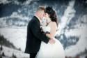 Jess & Casey's dark, snowy fairytale in the mountains wedding