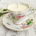 DIY : des bougies "tasse de thé" pour une décoration shabby chic - Mariage.com