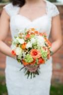 Charming Orange & Navy Rustic Flower Filled Wedding - Whimsical...