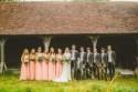 Joyful Homemade Peach Rustic Barn Wedding with 2000 Paper Cranes -...