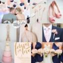 Navy & Pink Wedding Inspiration Board 