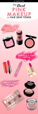 The Best Pink Makeup for Fair Skin Tones