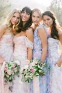 Pastel Floral Print Bridesmaid Dresses by PPS Couture 
