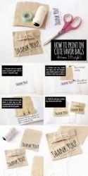 Cute DIY Favor Bags: How To Print At Home