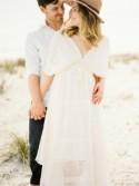 Beach Engagement in a Free People dress - Wedding Sparrow 