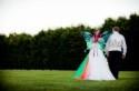 Rainbow Fairy Wedding with the Bride Wearing Wings!