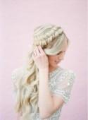 Stunning Bridal Shoot With An Art-Deco Gown And DIY Braided Bridal Hairdo 