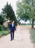 Chic Blush and Pale Blue Real Wedding in France - Wedding Sparrow 