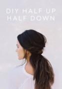 Chic And Messy DIY Half Up Half Down Wedding Hairstyle 