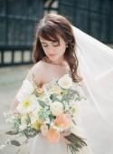 Delicate Outdoor Bridal Session Ideas - Wedding Sparrow 