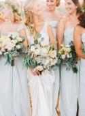 Powder Blue Bridesmaid Dresses 
