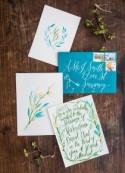 Watercolour Wedding Invitations - Polka Dot Bride