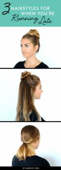 3 Hairstyles for When You're Running Late
