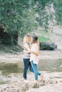Barefoot Creekside Engagement Session - Wedding Sparrow 