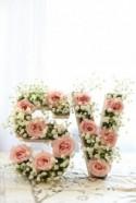23 Flower Letters Ideas For Your Wedding Decor 