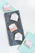 Adorable DIY Mini Clay Envelops For Your Bridal Shower 