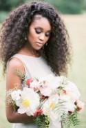 Glamorous Bridal Session Inspiration in Two Piece Gown - Wedding Sparrow 