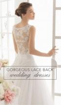 Lace Back Wedding Dresses - Belle The Magazine