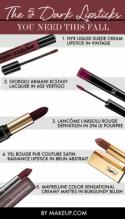 The 5 Dark Lipsticks You Need This Fall