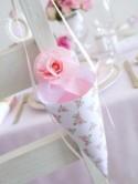 Floral Paper DIY Wedding Confetti Cones 
