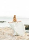Coastal Bridal Session Ideas in Muted Tones - Wedding Sparrow 