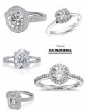 Glamorous Platinum Engagement Rings