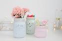 Cute DIY Pastel Mason Jars For Your Wedding Decor 