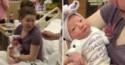 Dad Pops The Question With Some Help From His Newborn Daughter
