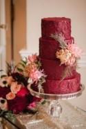 15 Stunning Marsala Wedding Cake Ideas 