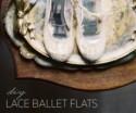 Dreamy DIY Lace Ballet Flats For Brides 
