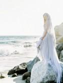 Ethereal Pale Blue Ocean Inspired Bridal Session - Wedding Sparrow 