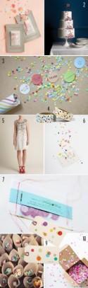 Top 10: Confetti details - Brooklyn Bride - Modern Wedding Blog