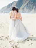 Two Brides at Half Moon Bay - Wedding Sparrow 