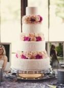 21 Wedding Cakes With Flowers Between The Tiers - Weddingomania