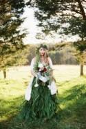 Evergreen Winter Wedding Dress 