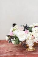Pale Pink and Icy Blue Floral Arrangement 