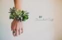 Simple And Elegant DIY Succulent Wrist Cuff For Bridesmaids - Weddingomania