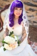 This punk meets horror wedding has the purple-haired dreaminess we can't live without